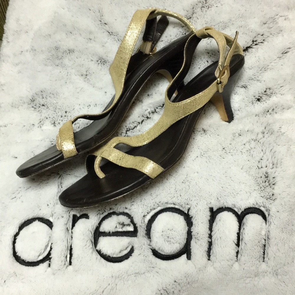Donald J. Pliner Gold Heeled Sandal
